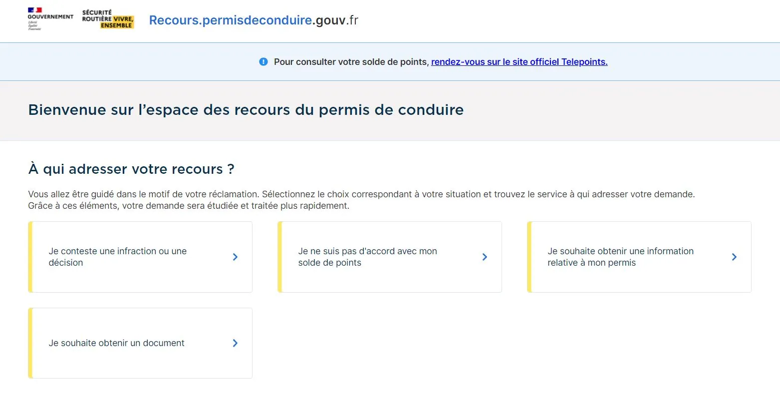 Le Gouvernement met en ligne un site pour les « recours du permis de conduire »